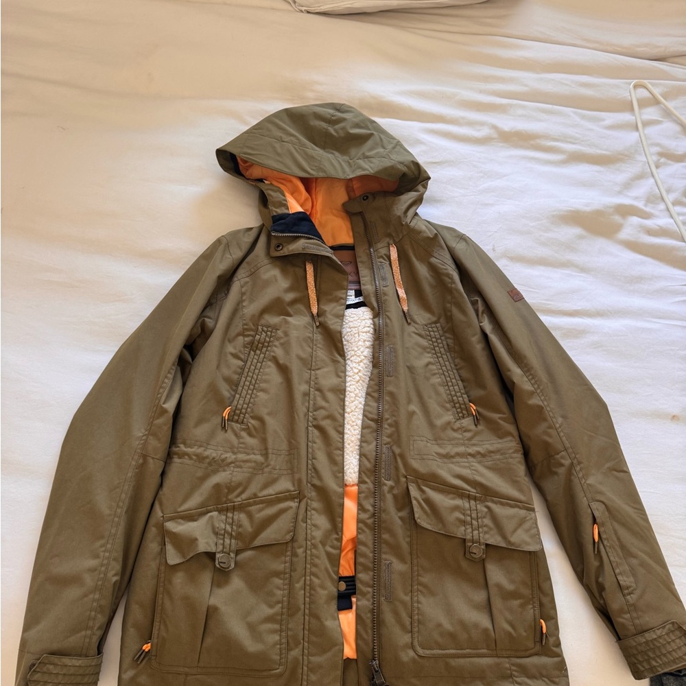 Roxy Olive and Orange Ski Jacket